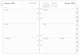 newestor 2026 Weekly & Monthly Planner Refill for A5 Ring Binder, Jan 2026 to Dec 2026, 5-3/4 x 8-1/4, 6-Hole Punched