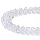 LAIDANLA Clear Quartz 8mm Natural Stone Beads Round Loose Gemstone Stone Beads for DIY Bracelet Necklace Earrings Jewelry Making