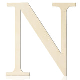 Large Wooden Letters 12 Inch Paintable Wood Letter N for Wall Decor, 1/5 Inch Thick Wooden Alphabet Letters Cutouts for DIY Craf