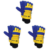 Honeywell North by Honeywell 70/6465NK North Polar 706465NK Insulated Split Leather Palm Gloves, Leather, Mens (Fits Large), Bl