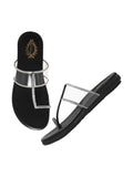 Shoetopia Stylish Black Flats For Women & Girls /Eu37,Black,4,B0DRJFM1NR