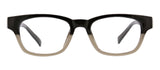 Peepers by PeeperSpecs Women's Layover Square Blue Light Blocking Reading Glasses, Black/Tan, 49 + 1.75
