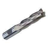 HHIP 58230187 4 Flute M42 Cobalt FinePitch Roughing End Mill, 3/16 x 3/8 x 1/2 x 23/8
