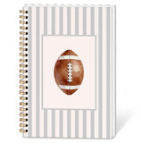 SYLLHRZGB Trendy American Football Spiral Notebook Journal, Boys Football Notebooks for Work School, Sports Journaling Notebooks