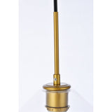Living District Gene 1-Light Mid-Century Metal Pendant In Brass