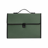 Merishopp Large Capacity 13 Pocket Accordion File Folder Snap Closure 13 Pocket File Folder Expandable Portable Document Case Li