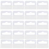 Jomevia Clear Self Adhesive Hang Tabs Hooks Plastic Display Hand Tabs Slot Hole Folding Tab for Store Retail Display(200 Pieces)