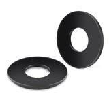 M12 Stainless Steel Flat Washer, 24mm Outside Diameter Washer, 304 (18-8) Stainless Steel Metal Washer for Screws and Bolts, Bla