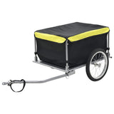 vidaXL Bike Cargo Trailer, Robust Steel Frame, High Load Capacity, QuickConnect Ball Coupling Design, Water 100% Polyester Cov