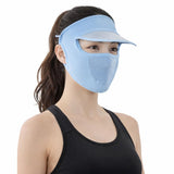Purvaa Collection Women Sun Protection Hat With Face Cover Uv Protection Cap With Detachable Mask & Scarf | Breathable Cooling