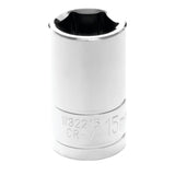 Performance Tool W32215 Size: 1/2 Drive 15mm 6pt Socket