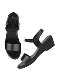 Shoetopia Women'S Girls-Snd-1282 Wedge Sandal-5 Kids Uk (Girls-Snd-1282-Black)-Eu38,Black,5,B0D4VR41YT