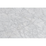 Bianco Collection Cherie 15 Marble End Table In White And Walnut
