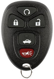 DISCOUNT KEYLESS Replacement Key Fob Car Entry Remote for Chevy Impala Monte Carlo Lucerne DTS OUC60270, 15912860