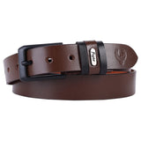 Flyer MenS Leather Belt (Formal/Casual) (Colour Brown) (Size 30) Buckle Adjustable Size Genuine Original Leather (Br3869)