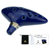 Cheffort 12 Hole Ocarina From Legend of,Alto C with Protective Bag,Buy ocarina,ocarina of time,Play by Link