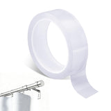Curtain Drapery Ring Glide Tape, Glide Tape for Curtain Rods Clear Smooth Silent Supply for Drapery Ring Easy Gliding Stops Catc