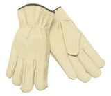 MCR Safety 3400XL Unlined Pigskin Driver Gloves XLarge, Cream (12Pair)