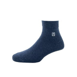 Allen Solly MenS Cotton Quarter Length Socks (1 Pair) Denim Grey Melange