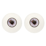 PATIKIL 32mm Doll Eyes,1 Pair Realistic Acrylic Eyes Plastic Half Eyeballs for Dolls Masks Halloween Props Art Craft, Light Purp