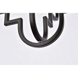 Elegant Lighting Living District Sandara 1 Light Pendant In Black