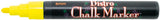 Uchida 480C5 Marvy Broad Point Tip Regular Bistro Chalk Marker, Yellow