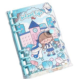 Swopperry Spiral Notebook With TwinWire Binding | Cute Aesthetic ToDo List Planner & College Ruled Notebook | Transparent Cove