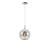 Elegant Lighting Living District Reflection Collection Pendant D9.5In H9.5In Lt:1 Chrome Finish