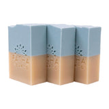 Pacha Soap Co. Bar Soap, Sand & Sea, 3-Pack (4 oz ea) - Scents of Clary Sage & Sandalwood, Premium, Handcrafted, Hydrating, Natu