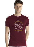 Adro Die With Memories Not With Dreams Mens Printed T-Shirt (S, Maroon)