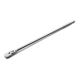 Capri Tools 1/2 in. Drive Fine 90-Tooth Locking Flex-Head Ratchet, Extra Long Chrome Handle