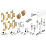 Prime-Line 161796 Bi-Fold Closet Track Kit, 60 In. Length, Steel Track, White (1 Kit)