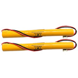 (2 Pack) 3.6v 900mAh Ni-CD Battery Pack Replacement for Emergency/Exit Light 026-186 Battery All Pro 026186 APEL Battery APLEL T