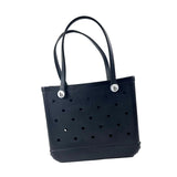 Calandis Washable Tote Bag Handbag Travel Bag With Holes Easy To Clean Beach Bag Black | Womens Handbags & Bags