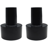 LBTODH 2PCS Vacuum Cleaner Hose Adapters Universal Black Vacuum Cleaner Replacement Accessories for Wet Dry Shop Vac Cleaner