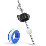 Lavatory Pop Up Center Piece Assembly, Ball Pop Up Stopper Lever Compatible with Pfister, Delta, 18MM Ball, Sink Pivot Rod Repla
