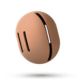 FERYES Makeup Sponge Holder - Shatterproof Eco-Friendly Silicone Beauty Make Up Blender Case for Travel - Brown