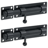 Alise 2 pcs Barrel Bolt Latch,Slide Bolt Latch, 6 inch Heavy Duty SUS304 Stainless Steel Slide Lock for Wooden Fence,Barn Door,I
