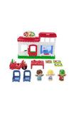 Fisher-Price Little People Toddler Playset We Deliver Pizza Place Toy Restaurant With Figures & Accessories For Ages 1+ Years