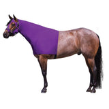UltraFlex Horse Sleazy Slickers | Horse Protection Slinky | Dirt & Dust Defense | Full Zip Hood (Forelock Saver) | Purple, Large