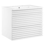 Modway Render 24 WallMount Bathroom Vanity in White White