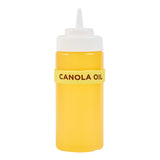 Restaurantware-First in First Out 2.75 x 0.75 Inch Canola Oil Label Bands, 10 Durable Squeeze Bottle Labels - Flexible, Dishwash