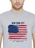 Adro Men'S Usa American Flag Printed Cotton T-Shirts (Rnr-M-Nww-Gr_Grey_2Xl)