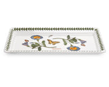 Portmeirion Botanic Garden Sandwich Tray (11.75x5.25) - Convolvulus Motifs - Fine Porcelain with Chip-Resistant Glaze - Dishwash