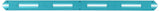 Quilters Rule Quick Quarter Seam Guide 8in Ruler, Blue