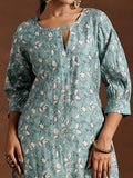 Libas Women'S Silk Regular Kurta (29217_Blue Blue Xl