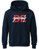 Adro Men'S Cotton Neck Hooded Sweatshirt (H20-M-Byo-Nb_Navy_2Xl)