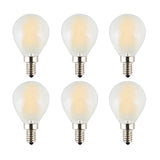 OPALRAY G45(G14) Mini Globe LED Bulb, 2W 200LM, Dimmable, 25W Incandescent Replacement, Warm White Light 2700K Filament Tungsten