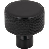 Top Knobs Garrison Knob 1 1/4 Inch Flat Black