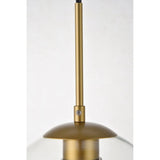 Living District Baxter 1-Light Mid-Century Metal Pendant In Brass